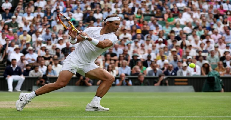 En la foto, Rafa Nadal en Wimbledom