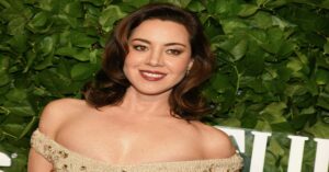 En la foto, Aubrey Plaza