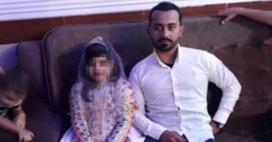 En la foto, matrimonio de un hombre con una menor de edad en irán