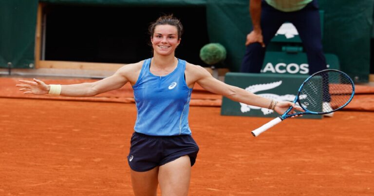 En la foto, la tenista francesa Loïs Boisson