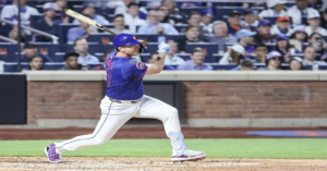 En la foto, el primera base de los Mets, Pete Alonso
