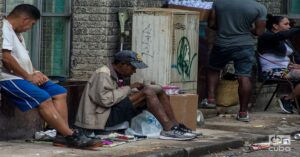 En la foto, una imagen típica de Cuba hoy