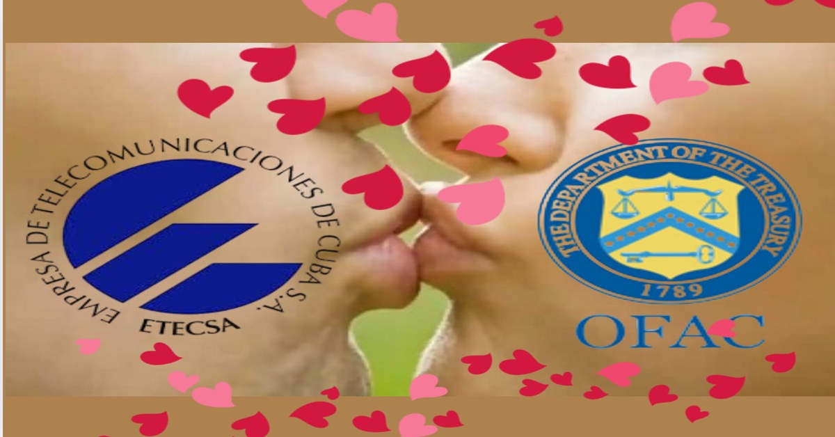 En la foto, una imagen que muestra las buenas relaciones de Etecsa con EEUU