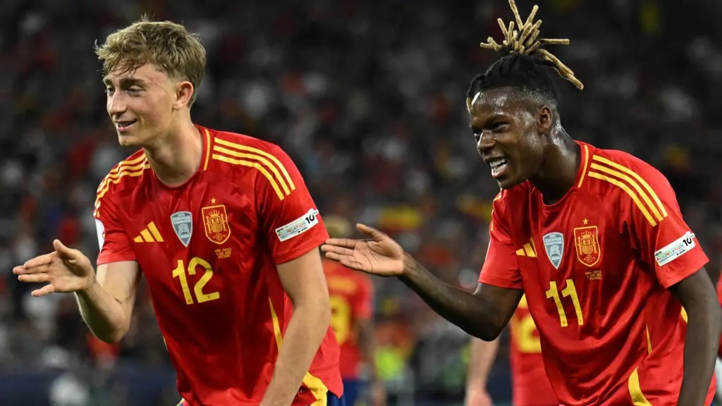 En la foto, España celebra la victoria ante Francia y el pase a la final de la Nations League