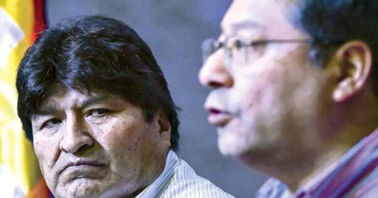 En la foto, Evo Morales y Luis Arce