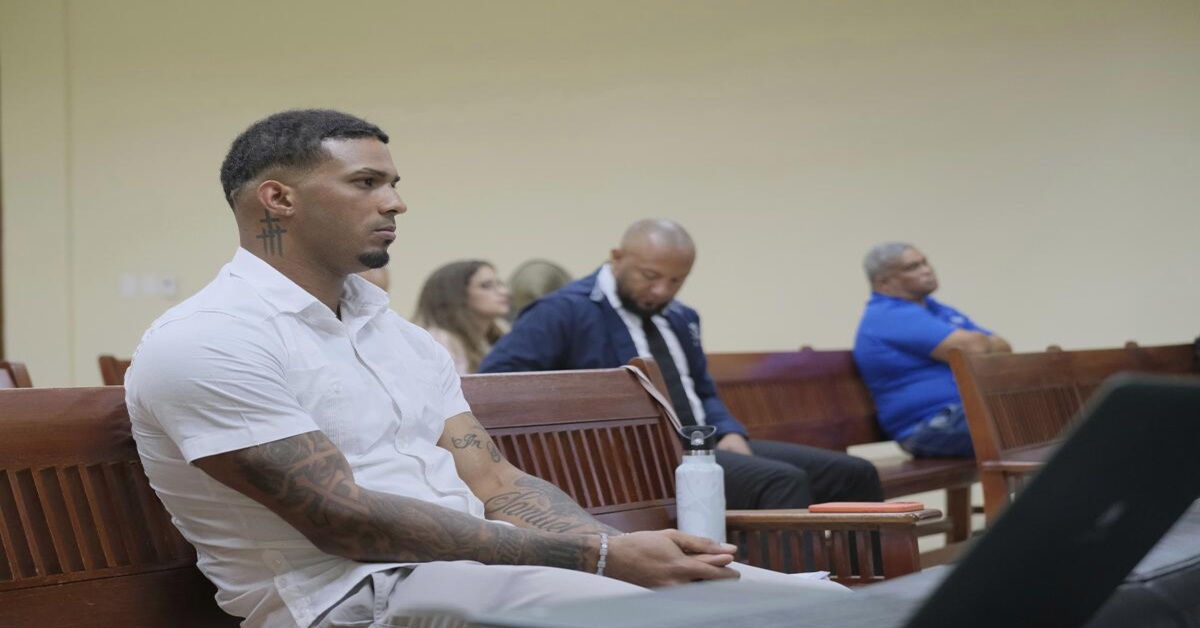 En la foto, Wander Franco durante el juicio