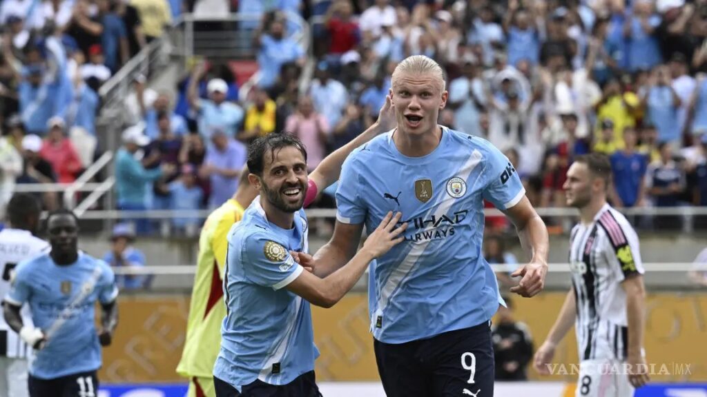En la foto, Erling Haaland celebra un gol ante la Juventus
