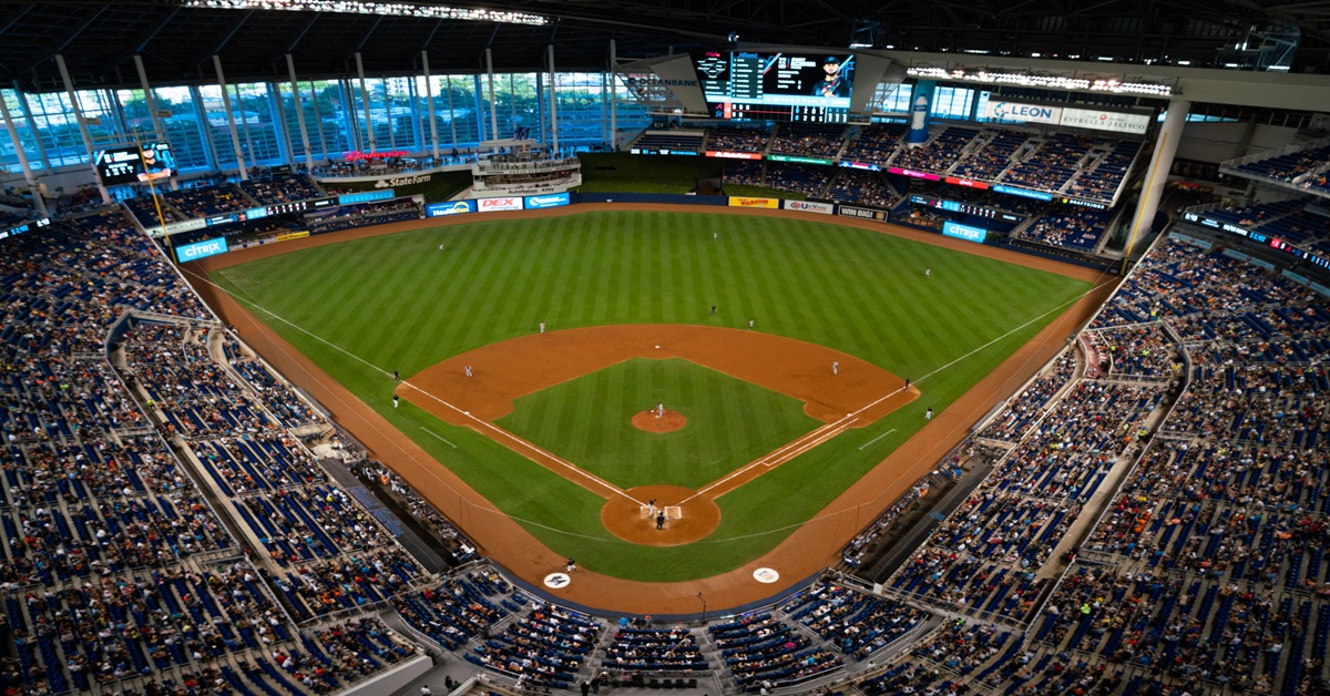 En la foto, el estadio de los Marlins