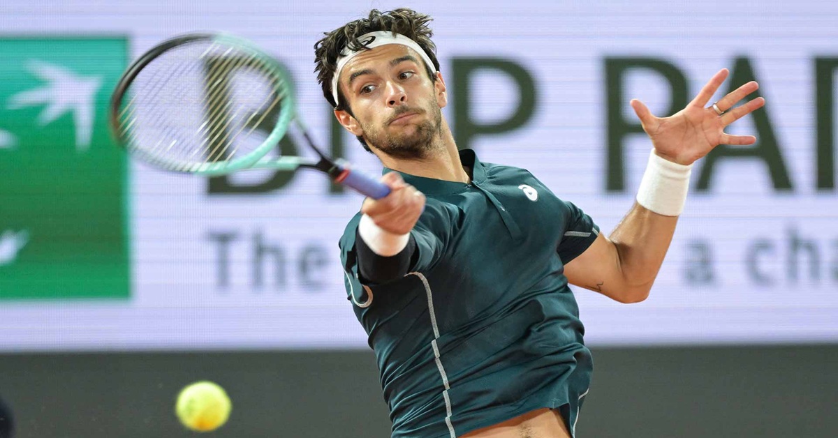 En la foto, el tenista italiano Lorenzo Musetti