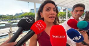 En la foto, la vocera del Departamento de Estado, Natalia Molano