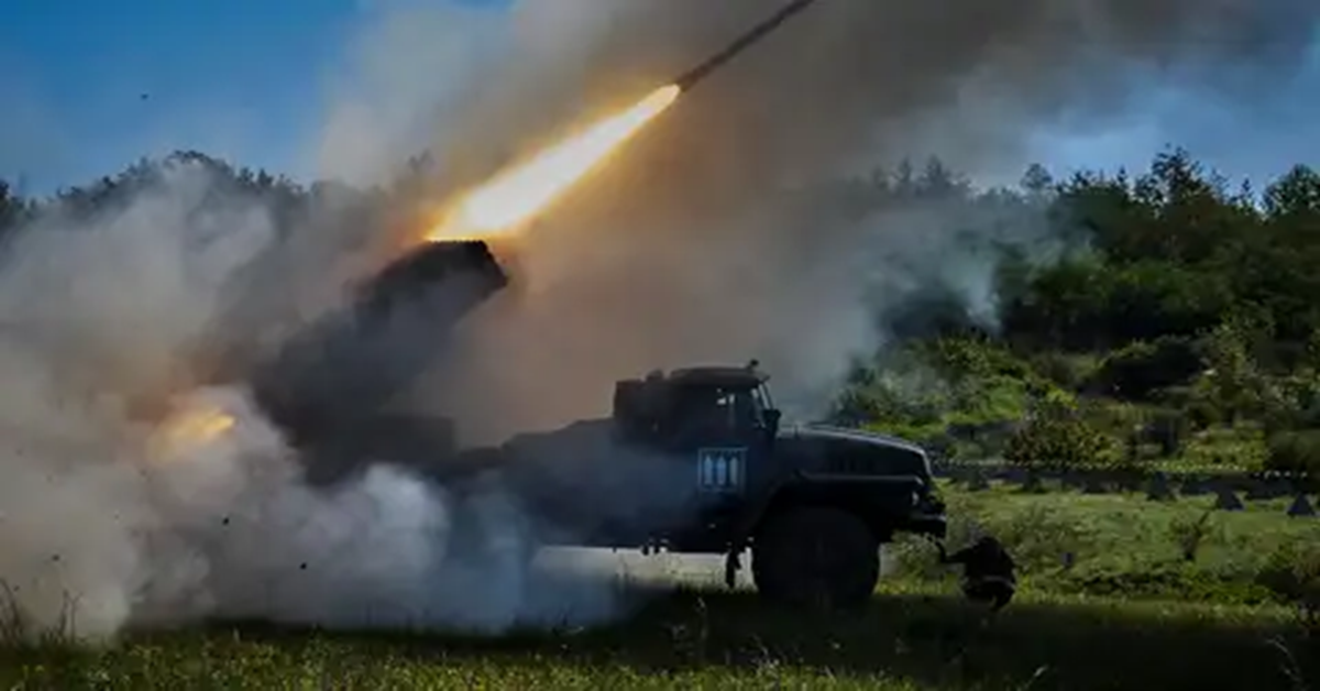 En la foto, momentos de la guerra entre Rusia y Ucrania