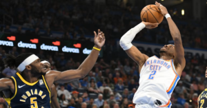 En la foto, la estrella de los Thunder de Oklahoma, Shai Gilgeous-Alexander