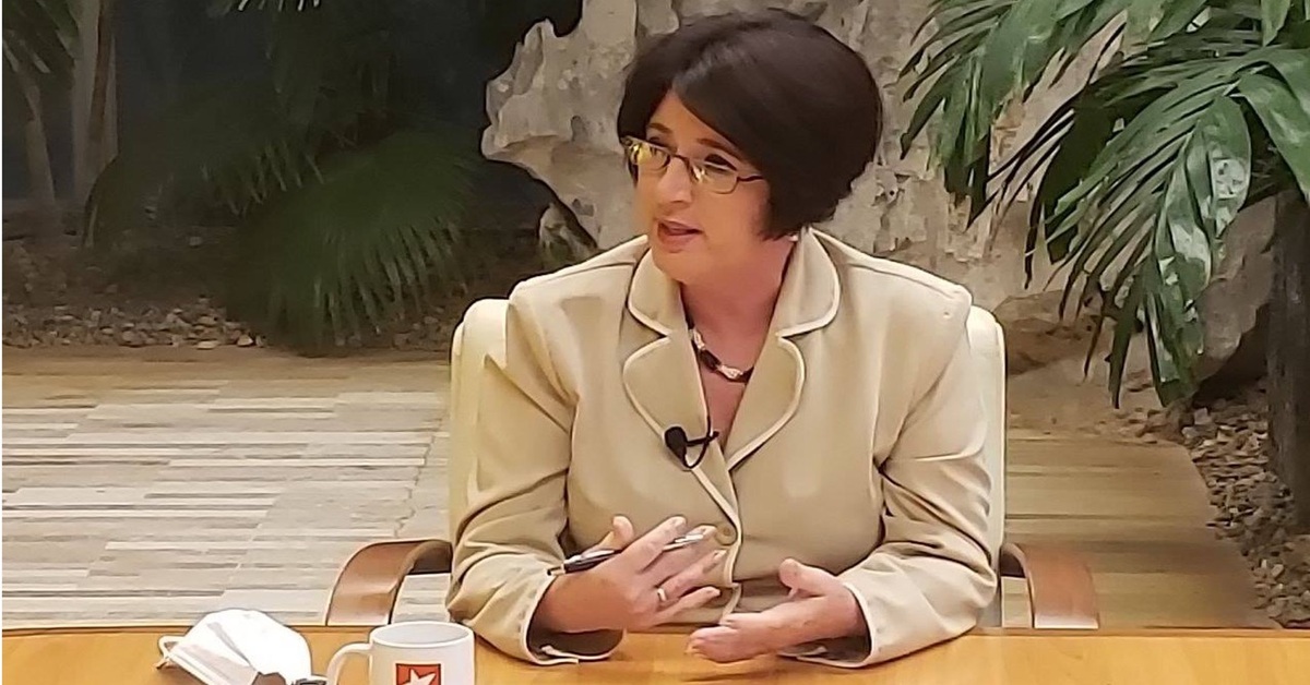 En la foto, la exministra de Trabajop de Cuba, MArta Elena Feitó