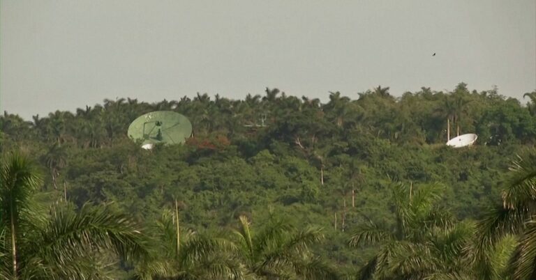 En la foto, bases chinas en Cuba
