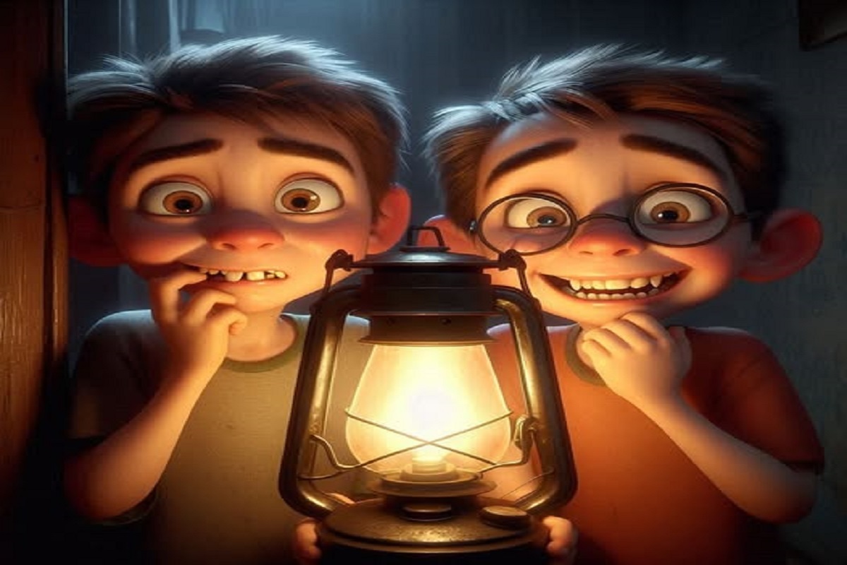 En nla foto, una imagen de AI de dos hermanos