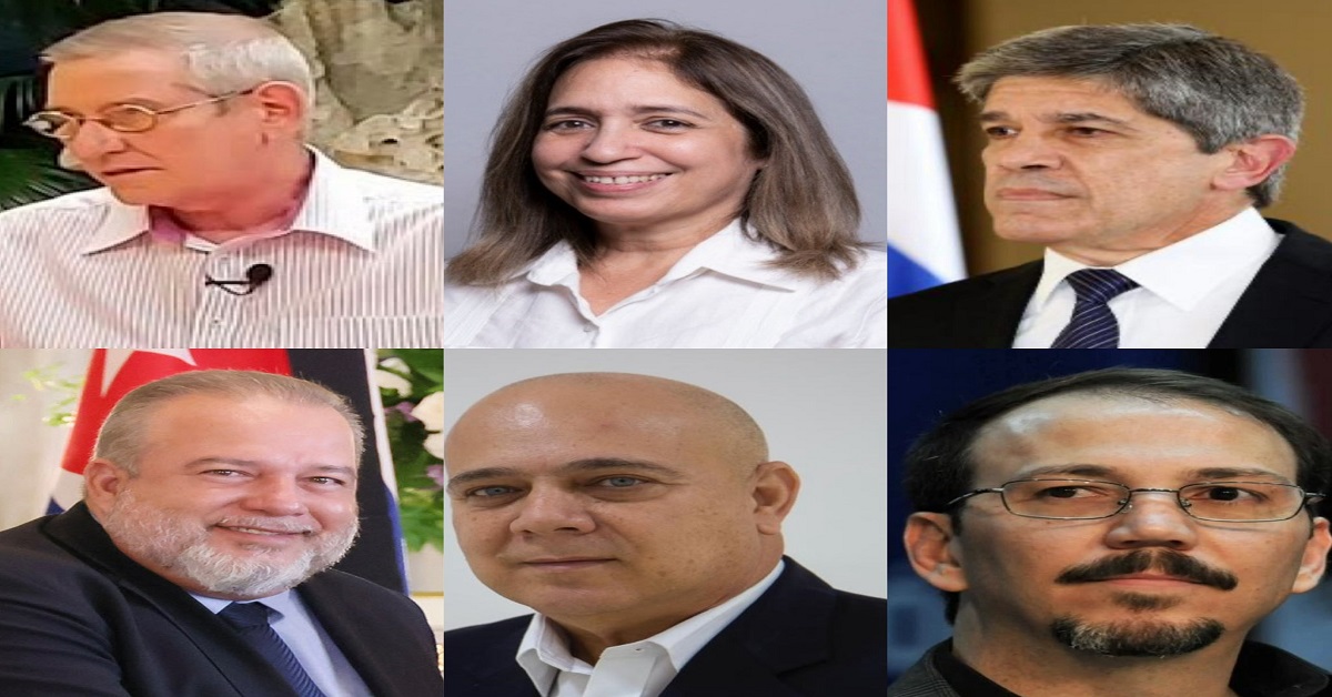 En la foto, un collage de lo s candidatos a presidente por la dictadura