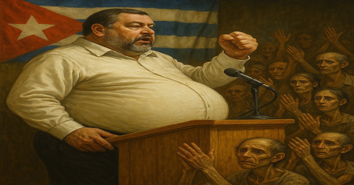 En la foto, una imagen hecha con AI de un dirigente cubano