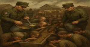 En la foto, una imagen con Ai alegórica al tema