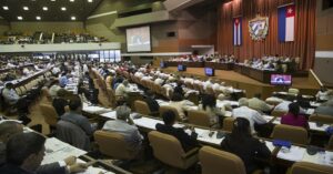 En la foto, sesiones de la Asamblea Nacional