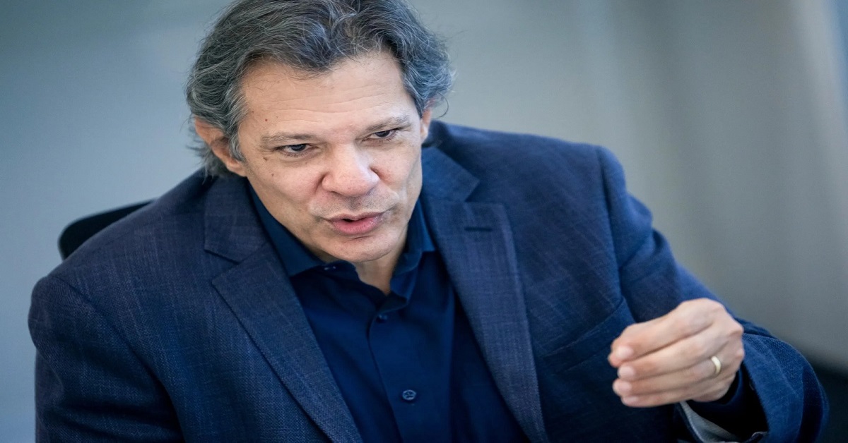 En la foto, el ministrod e Hacienda de Brasil, Fernando Haddad