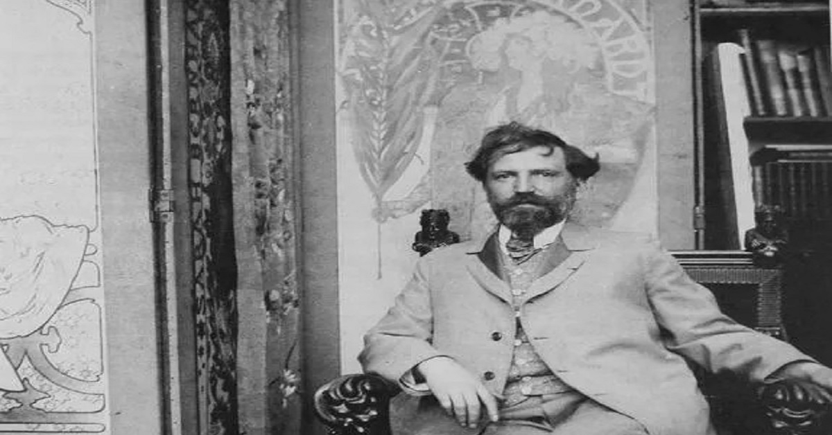 En la foto, Alphonse Mucha