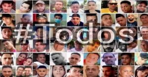 En la foto, un montaje con fotos de varios de los presos políticos del 11J