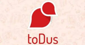 En la foto, el logo de la aplicación ToDus