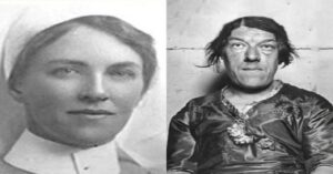 En la foto, dos momentos en la vida de Mary Ann Bevan