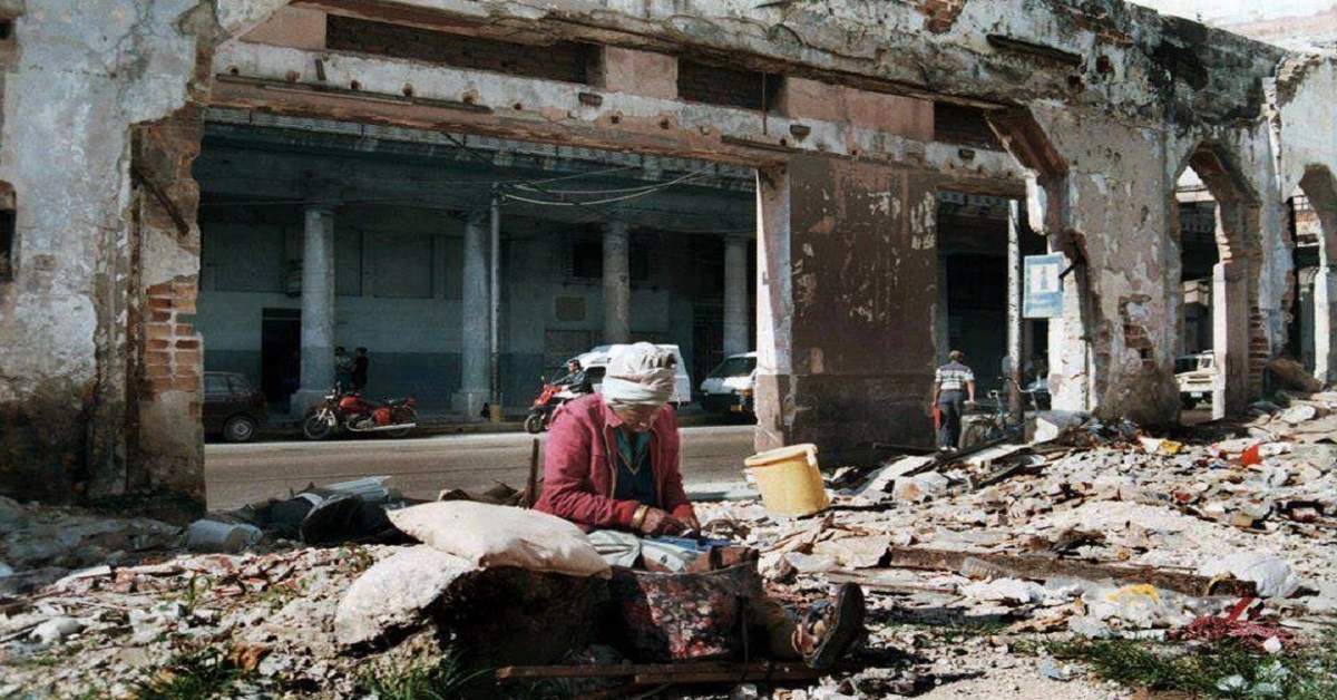 En la foto, una imagen hbaitual de la pobreza en Cuba