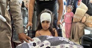 En la foto, imágenes de la violencia en Gaza