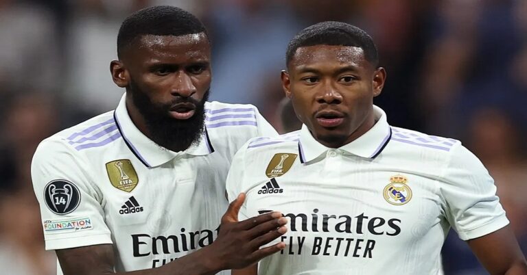 En la foto, David Alaba y Antonio Rüdiger