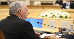 En la foto, Díaz-Cane en la Cumbre de la UEE