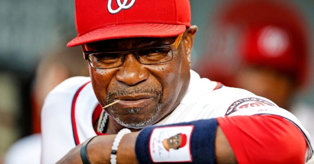 En la foto, Dusty Baker