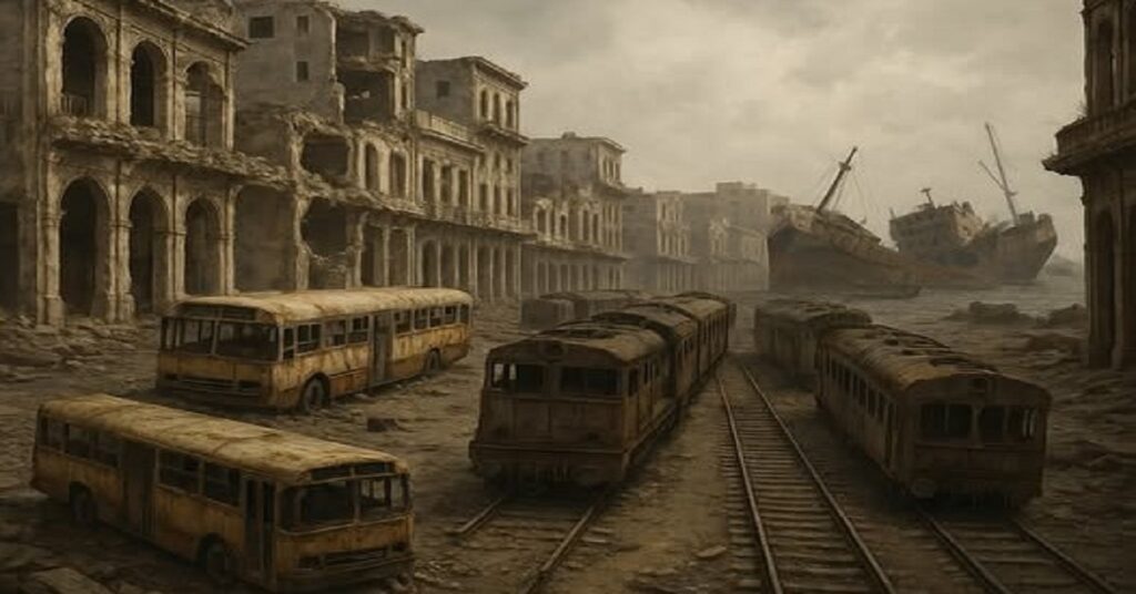 En la foto, una imagen de Ai sobre La Habana en ruinas