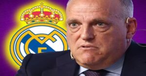 En la foto, el presidente de La Liga Española, Javier Tebas