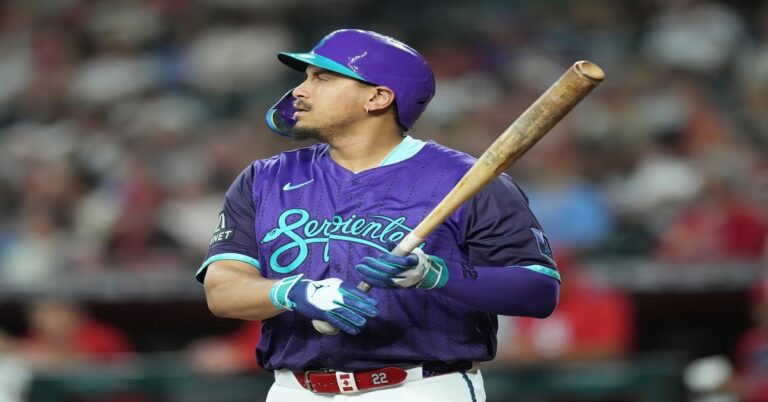 En la foto, Josh Naylor, recién canjeado de Arizona a Seattle