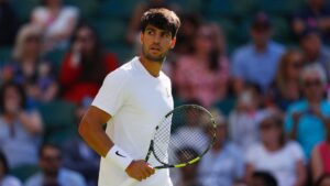 En la foto, el tenista español Carlos Alcaraz