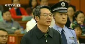 En la foto, viceministro chino condenado a pena máxima