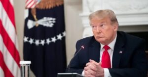 En la foto, el presidente Donald Trump