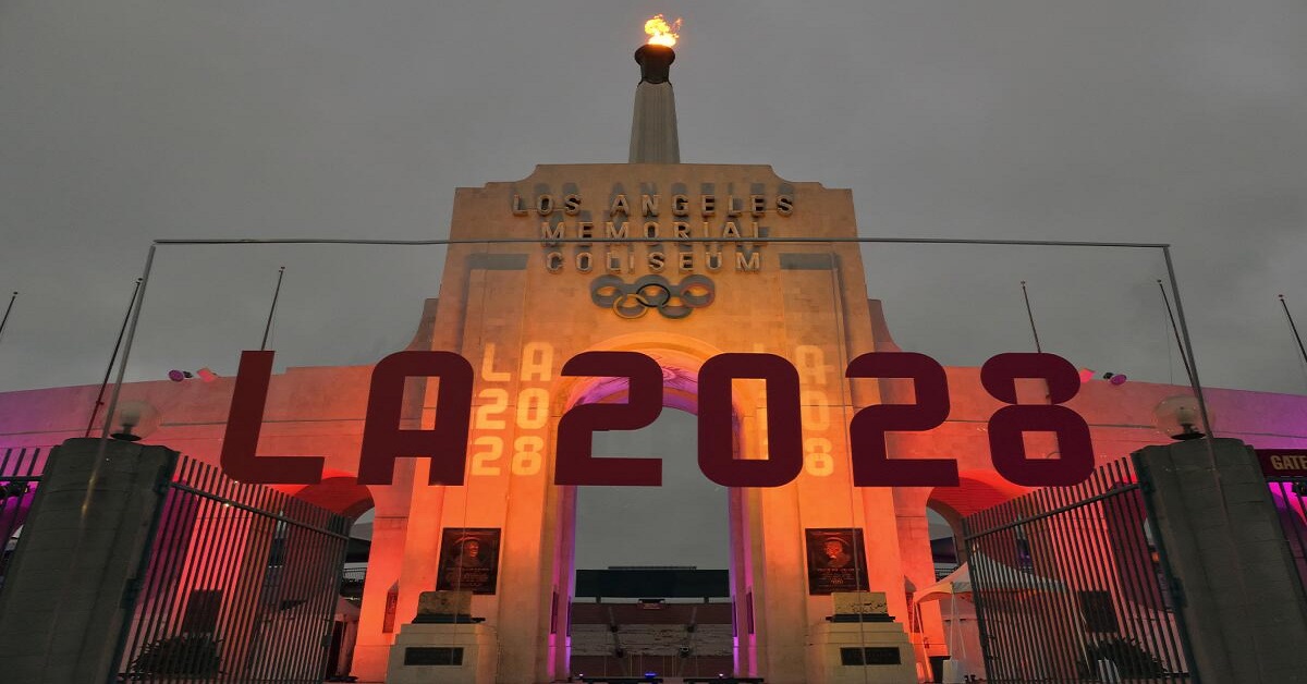 En la foto, una imagen de promoción a los Juegos de Los Ángeles 2028