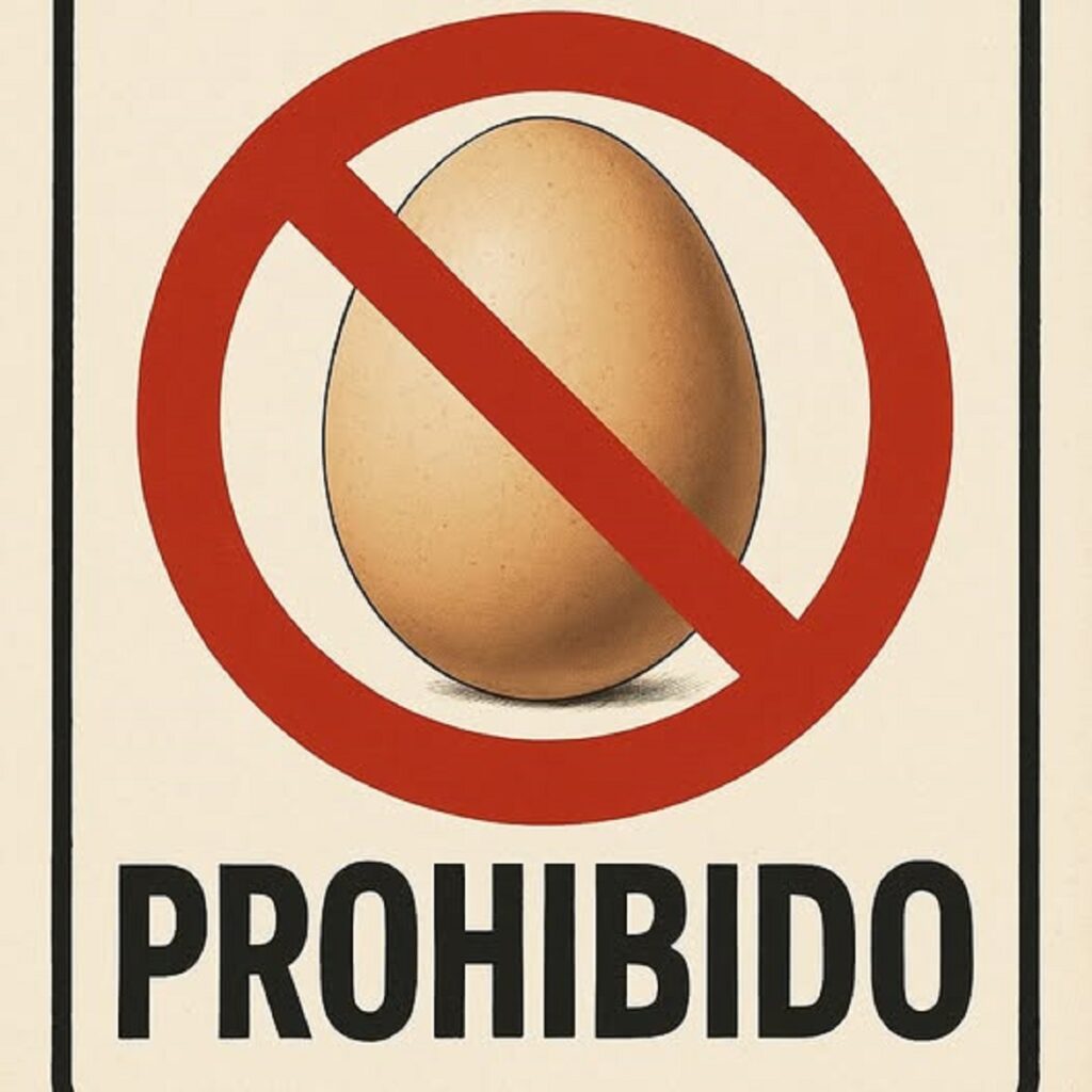 Pobreza ilustrada de un pueblo educado, pero con hambre 6 En la foto, una imagen alusiva a lo prohibitivo de los alimentos
