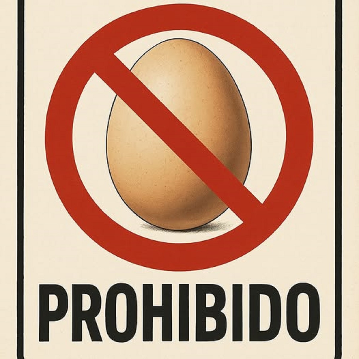 En la foto, una imagen alusiva a lo prohibitivo de los alimentos