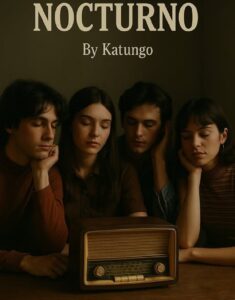 En la foto, una imagen de AI donde se ven vario s jóvenes al rededor de una radio