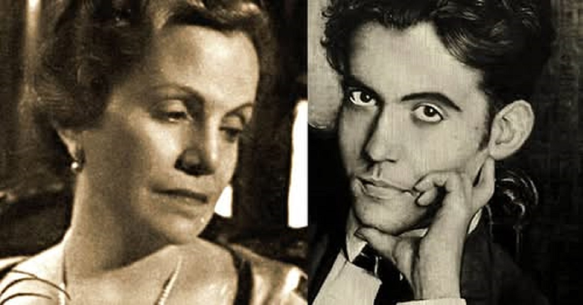 En la foto, Dulce María Loynaz y Federico García Lorca