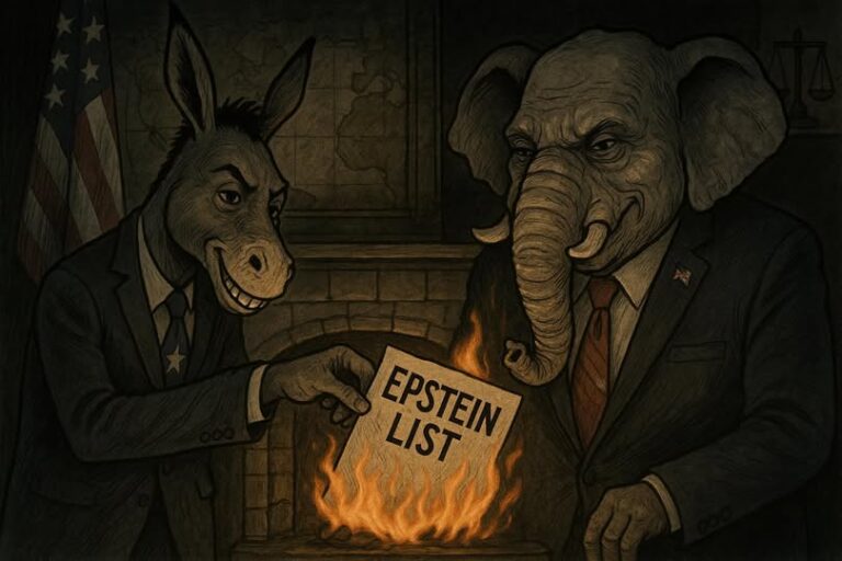 En la foto, una imagen con AI que muestra a ambos partidos de EEUU