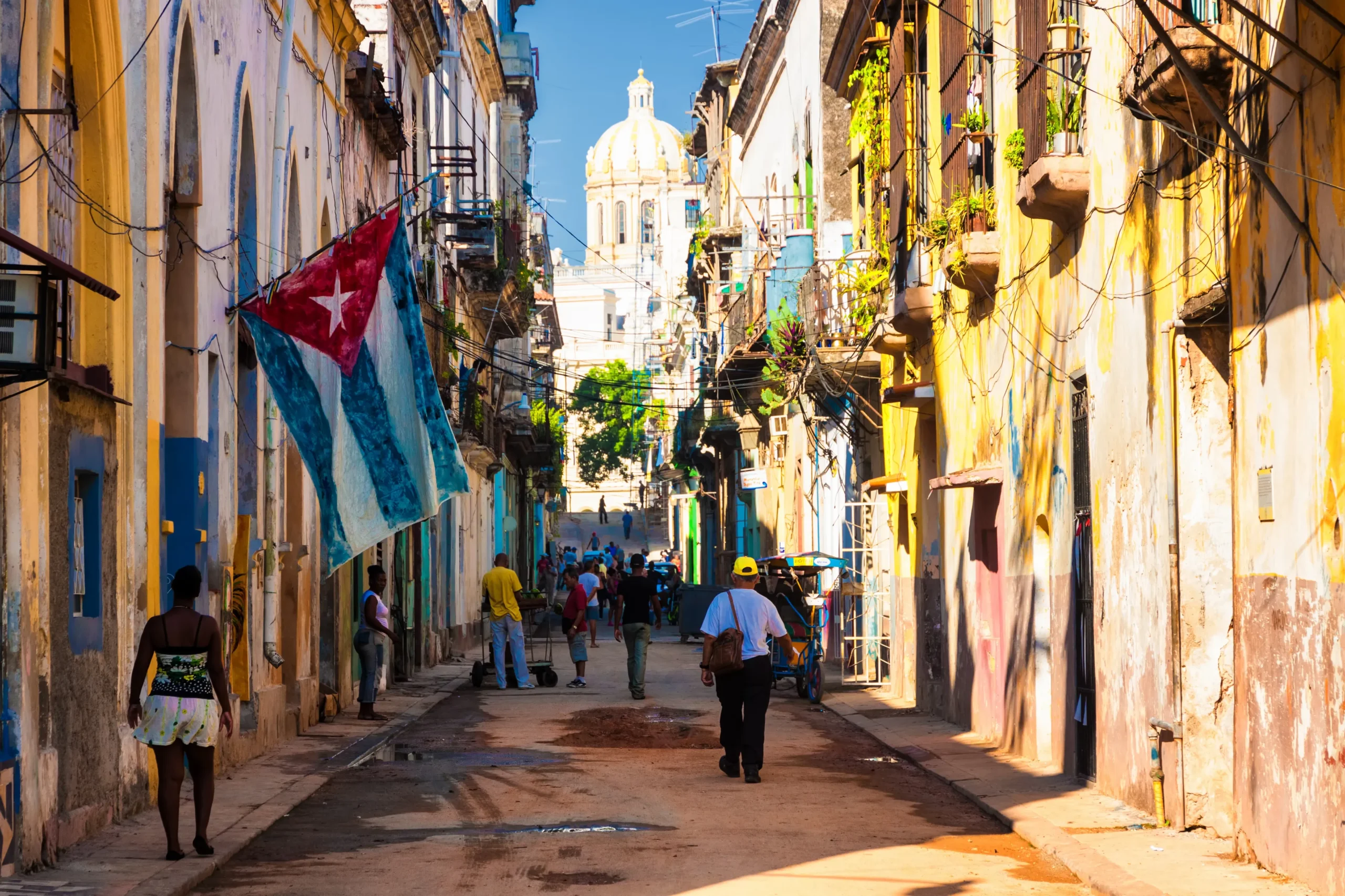 En la foto, una calle de La Habana