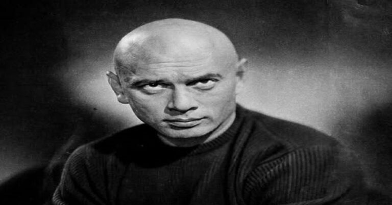 En la foto, el actor ruso-estadounidense Yul Brynner