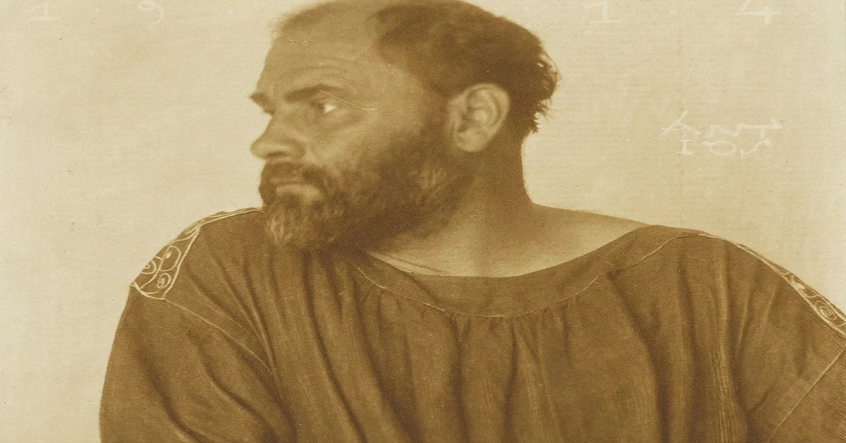 En la foto, el pintor austriaco Gustav Klimt
