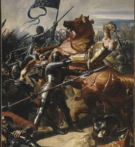 En la foto, la Pintura La Batalla de Castillón