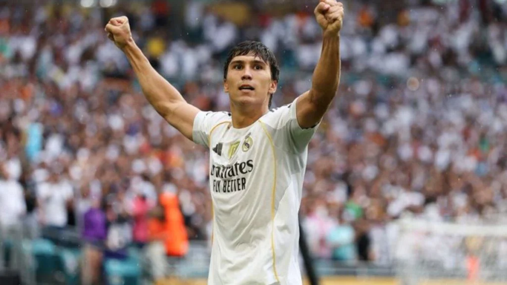 En la foto, el goleador del Real Madrid Honzalo García